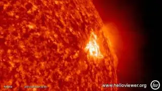 M3.5 Solar Flare AR1263 AIA 304 18:10:00 UTC