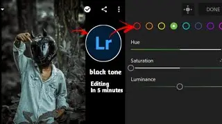 Lightroom black tone dark effect photo editing |preset free |Lightroom color grading |black moody