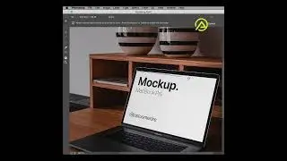 Laptop Screen Mockup in Photoshop 