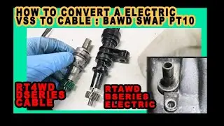 How to install B series in EF Civic Chassis Part 10 |  Convert Bseries Electric VSS to EF Cable