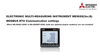 02_ME96SS(Ver.B) MODBUS RTU Communication settings