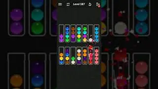 Ball Sort Color Water Puzzle Solution Level 587