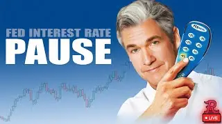 Bitcoin LIVE - CRYPTO SELL OFF, FED INTEREST PAUSE, TECH NEW HIGHS