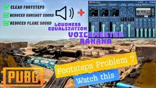  PUBG PC footsteps sound increase | Voicemeeter Banana Setup | Loudness Equalization