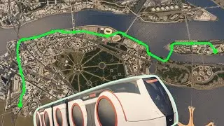 Tram Ride with Real Sounds, University to City Core - Cities: Skylines - Aurelia #96