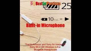 Sony WI-C100 Wireless in-Ear Bluetooth Headphones