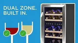 15" Built-In Dual Zone Wine Fridge