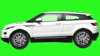 range rover sur car green screen