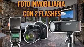 Cómo hacer foto inmobiliaria con 2 flashes - Tutorial