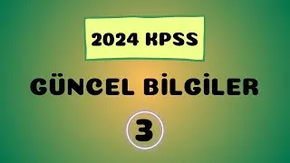 2024 KPSS Ekys/Ekpss/Ortaöğretim/Önlisans/Lisans Güncel Bilgiler 3. Video