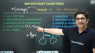 Most Important Chapters of Math for Jee mains 2023 Sachin sir physicswallah #jee #guidance #strategy