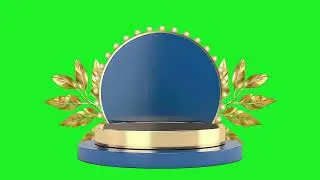 Product podium 3D mock up loop animation green screen footage | 4K footages | GreenScreen Vfx