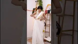 Ammas settu saree is emotion 🥹😭 #shortsvideo #onamfashion #indianattire #onamsaree #kasavusaree