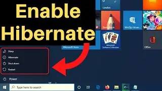 How to Enable Hibernate in Windows 10 || Windows 8