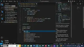 Python: Class, Object and Reference Variable
