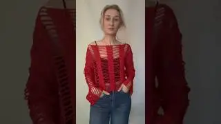 Интересный вышел свитер, даже не ожидала!