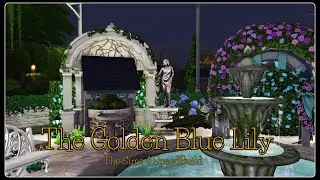 💐💛✨The Golden Blue Lily Lounge✨💛💐 || Sims 4 SpeedBuild