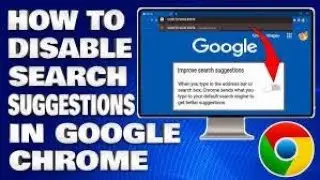 how to enable/disable search suggestions in chrome