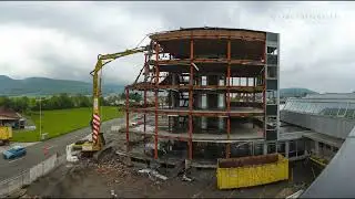 Rückbau im 4K Video Zeitraffer - Marbet Bürogebaude, Gunzgen (Aufnahmedauer ca. 1 Monat)