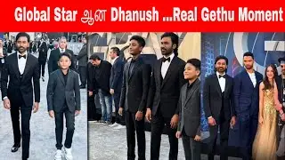 Proud Moment : Gray Man Movie Dhanush With Son Yathra & Linga || Yatra, Linga | Chris  | Dhanush