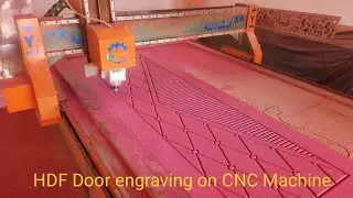 HDF Door engraving project with CNC