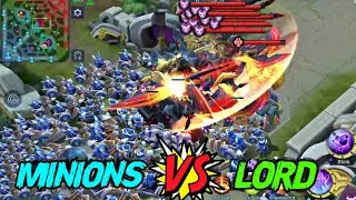 MOBILE LEGENDS LORD VS MINIONS | MOBILE LEGENDS TEAM LORD VS TEAM MINION