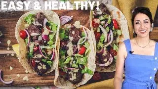 BEST Lamb Kebab Recipe with a Tangy & Creamy Dressing