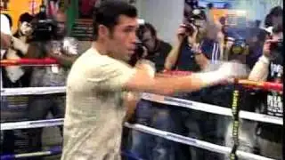 De La Hoya Pacquiao Media Day with George Lopez