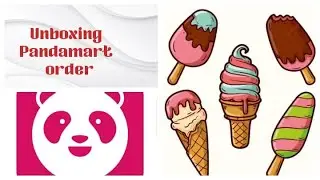 unboxing panda mart order ice cream. #onlineshopping #shoppingreviews #icecream #pandamart
