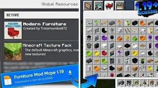 Modern Furniture mod Minecraft PE 1.19 || Modern Furniture in MCPE 1.19.51