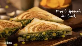 Corn & Spinach Sandwich | Sandwich Recipes | Evening Snack