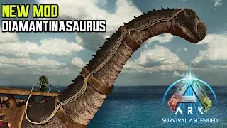NEW Mod DIAMANTINASAURUS In Ark Ascended!