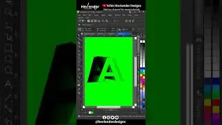 Flip Text Effect in CorelDRAW Letter A #hevlendordesigns #coreldrawtips