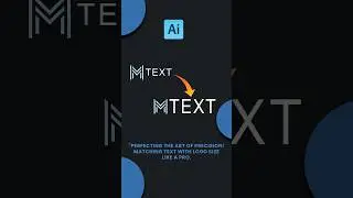 Match the text with logo size like pro #adobeillustrator