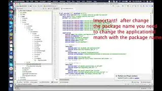 Step 6  How to change the package name in android studio