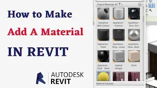 How to add a material in Autodesk Revit