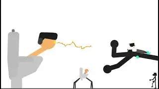Los SkibidiToiletVsElCameraman casi se infecta por completo🥶😱 #sticknodes #animation #skibiditoilet