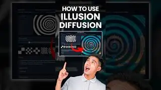 Make art with Illusion Diffusion AI! #shorts #illusiondiffusion #art