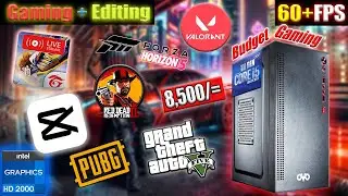 8,500/= intel Gaming PC Build🔥 With HD Graphics! ⚡️ Gaming Test intel core i5 + HD Graphics