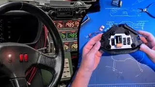 Delorean steeringwheel center pad Back To The Future switches ...