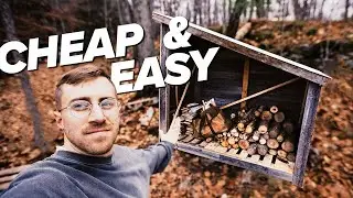 Sauna Firewood Solution - Free Wood Shelter Built in an afternoon