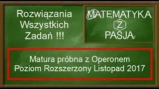 Zadanie 9  Matura próbna z matematyki 2018 poziom rozszerzony z OPERONEM