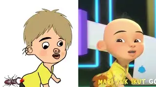 Goyang Upin Ipin Funny Drawing Meme | Upin & Ipin With Funny Motorcycle Video