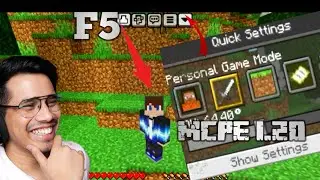 Finally F5 button and gamemode switcher for Minecraft pocket edition 1.20|Technical Gamer Kumar|
