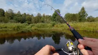 Спиннинг на лесной речке. Вертушки Myran