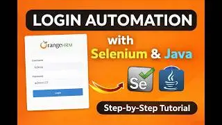 Selenium Login Automation with Java | OrangeHRM Step-by-Step