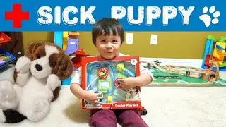 Puppy is Sick! | Matty Pretends To Be A Doctor | Kids Toy Doctor Playset | Matty's PlayHouse