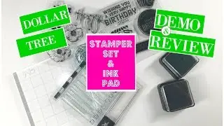 DOLLAR TREE STAMPER SET DEMO & REVIEW REQUESTED