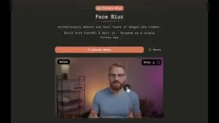 I Built an AI Face Blur Tool with FastAPI + YOLOv8 + OpenCV (Feathered Gaussian Blur)
