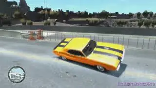 GRAND THEFT AUTO IV 1970 DODGE CHALLENGER RT HEMI CRASH TESTING HD